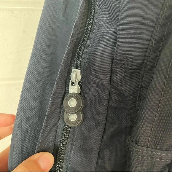 EUC Kipling Hal Large Expandable Unisex Backpack in Dark Blue - Picture 5 of 13